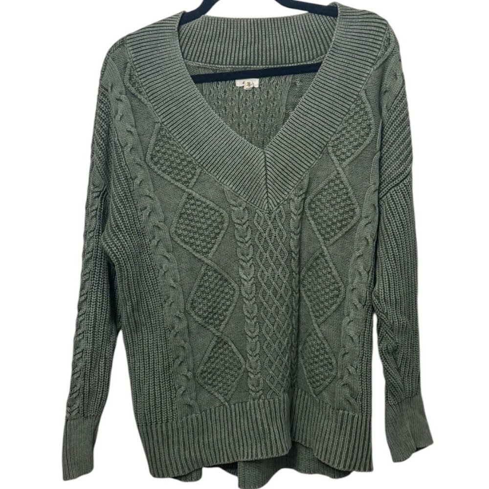 Aerie Oversized Cable Knit Sweater